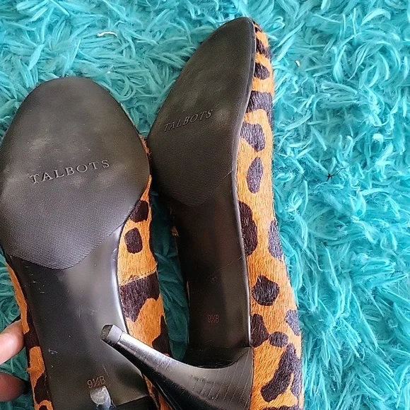 Talbots Animal Print Heels Size 9.5 - Picture 5 of 10